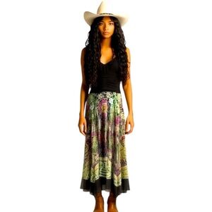Dress Barn Collection Women’s Mid Length Floral Print Kerchief Halter Top Dress